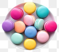 PNG Macarons food white background confectionery. AI generated Image by rawpixel.
