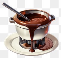 PNG Chocolate dessert fondue drink. 