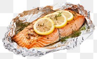 PNG Seafood salmon vegetable freshness. AI generated Image by rawpixel.