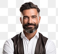 PNG Portrait beard adult smile. 