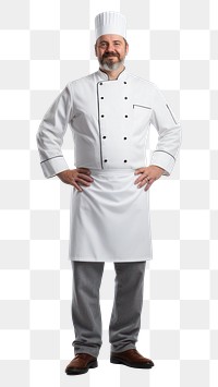 PNG Adult chef white background protection. 