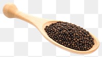 PNG Black mustard seeds spoon food  