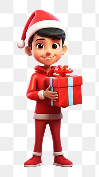 PNG Cartoon gift red celebration. AI generated Image by rawpixel.
