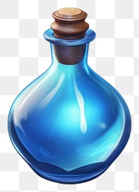 PNG Perfume bottle glass blue. AI generated Image by rawpixel.