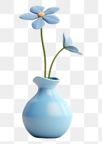 PNG Flower vase blossom plant. AI generated Image by rawpixel.