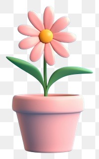 PNG Flower petal plant daisy. AI generated Image by rawpixel.