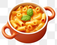 PNG Macaroni pasta food bowl. 