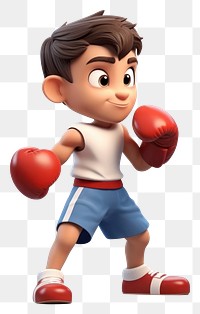 PNG Boxing punching cartoon sports. AI generated Image by rawpixel.
