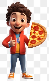 PNG Pizza smiling cartoon food. 