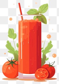 PNG Juice smoothie tomato drink. 