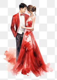 PNG Wedding fashion adult dress. AI generated Image by rawpixel.