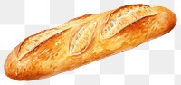 PNG Bread baguette food  