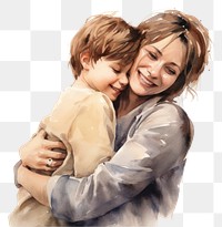 PNG Hugging portrait photo happy. AI generated Image by rawpixel.