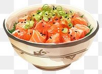 PNG Food seafood salmon meal. AI generated Image by rawpixel.