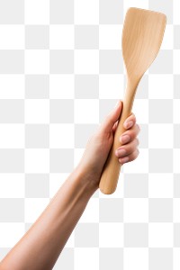 PNG Spatula spoon hand wood. 