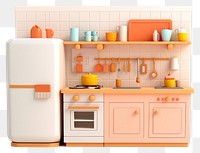PNG Kitchen refrigerator appliance microwave. AI generated Image by rawpixel.