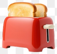PNG Bread toaster food red. AI generated Image by rawpixel.
