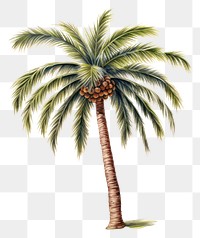 PNG Tree plant white background palm tree. 