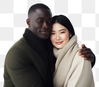 PNG Portrait hugging photo  