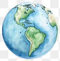 PNG Globe planet space topography. 