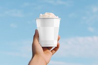 Paper cup, png transparent mockup