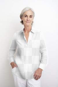 Women's blouse, png transparent mockup