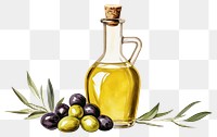 PNG Bottle olive food white background. AI generated Image by rawpixel.