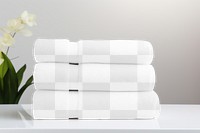 Stacked towel png,  transparent mockup