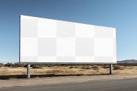 Highway sign, png transparent mockup