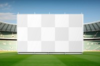 Stadium sign, png transparent mockup