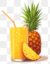 PNG Pineapple juice fruit drink. 