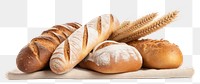 PNG Bread baguette bakery food. AI generated Image by rawpixel.