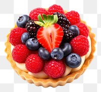 PNG Fruit tart strawberry blueberry. 