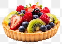 PNG Fruit tart strawberry blueberry. 