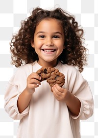 PNG Portrait chocolate smiling child. 