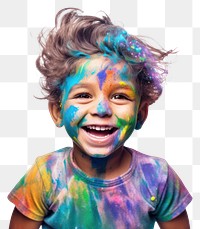 PNG Holi celebration portrait festival. AI generated Image by rawpixel.