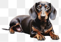 PNG Dachshund animal mammal hound. 