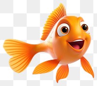 PNG Goldfish swimming cartoon animal. 