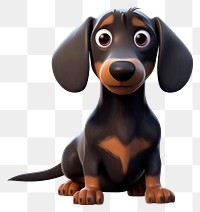 PNG Dachshund cartoon animal mammal. 