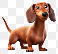 PNG Dog dachshund cartoon animal. AI generated Image by rawpixel.