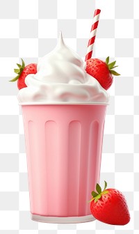 PNG Strawberry milk milkshake smoothie. 