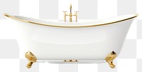 PNG Bathtub gold transparent background bathroom. 