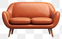 PNG Furniture armchair brown sofa. 