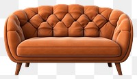 PNG Furniture armchair brown sofa. 