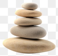 PNG Pebble stone white background simplicity. AI generated Image by rawpixel.
