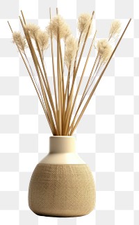 PNG Vase reed white background container. AI generated Image by rawpixel.