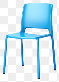 PNG Chair furniture blue white background. AI generated Image by rawpixel.