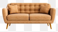 PNG  Furniture armchair brown sofa. AI generated Image by rawpixel.