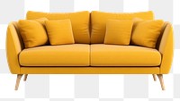 PNG  Furniture cushion sofa white background. AI generated Image by rawpixel.