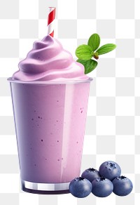 PNG Blueberry smoothie dessert fruit. 